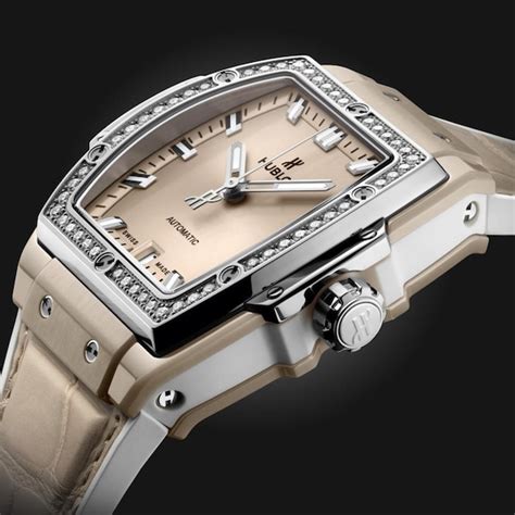 Spirit of Big Bang Beige Ceramic Titanium Diamonds 39mm